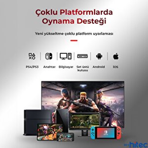Schitec Bsp-y01 Joystick Switch/ps3/ps4/pc/android/i̇os Mf/tv Retro Oyun Konsolu Joystiği Siyah