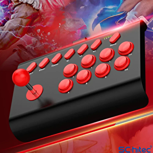 Schitec Bsp-y02 Joystick Switch/ps3/ps4/pc/android/i̇os Mf/tv Retro Oyun Konsolu Joystiği Siyah