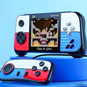 Schitec G9 Retro 3.0 Inç Tv Bağlanan 2.joystickli Oyun Konsolu Kırmızı (666 Klasik Oyunlar)