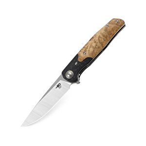 Bestech Ascot Bg19d Ara Katman, Karbon Fiber Ve G10+ Lightburl Ahşap Saplı 3,82'' 14c28n Çakı