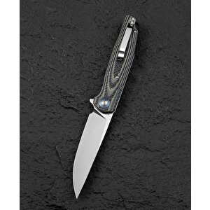 Bestech Ascot Bg19b Karbon Fiber Ve G10 Saplı Ara Katman 3,82'' D2 Çakı