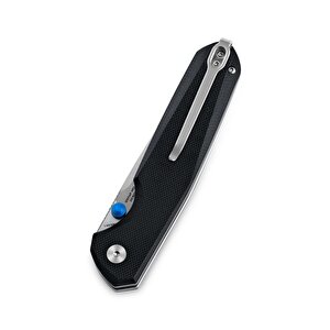 Bestechman Velix Bmk07a: 3.315" 14c28n Çelik Çakı, G10 Sap, Düğme Kilidi, Flipper