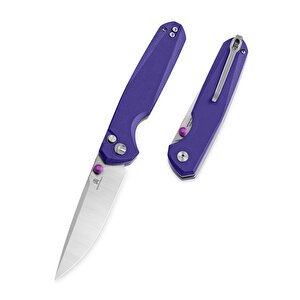 Velix Bmk07c: 3.315" 14c28n Çelik Çakı, G10 Sap, Düğme Kilidi, Flipper