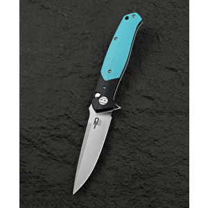 Bestech Swordfish Bg62f Siyah Ve Açık Mavi G10 Saplı 3.94" 14c28n Çakı