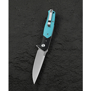 Bestech Swordfish Bg62f Siyah Ve Açık Mavi G10 Saplı 3.94" 14c28n Çakı