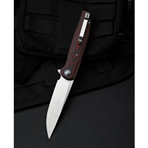 Bestech Ascot Bg19f Karbon Fiber Ve G10 Saplı Ara Katman D2 Çelik Çakı