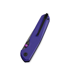 Bestechman Velix Bmk07f: 3.315" 14c28n Çelik Çakı, G10 Sap, Düğme Kilidi, Flipper