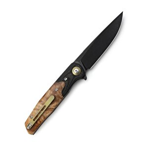 Bestech Ascot Bg19e Karbon Fiber Ve G10+ Lightburl Ahşap Saplı Ara Katman 3,82'' 14c28n Çakı