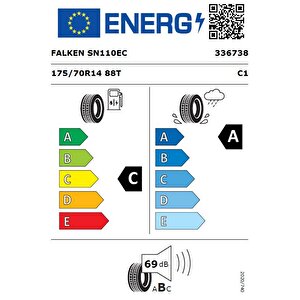 175/70 R14 Tl 88t Xl Sincera Sn110 Ecorun Yaz Lastiği (üretim Tarihi:2024)