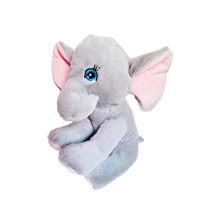 Toys Peluş Oturan Fil 30cm Gri 1012