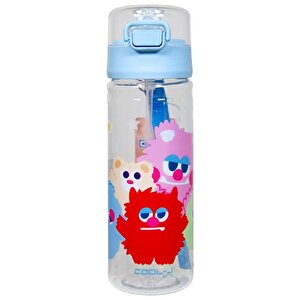 Xoxo Pipetli Mavi Plastik Matara 500 Ml K7592