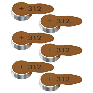 312 Numara İşitme Cihazı Pili 6lı Paket