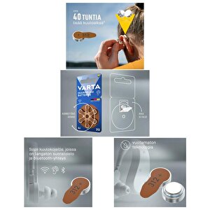 312 Numara İşitme Cihazı Pili 6lı Paket
