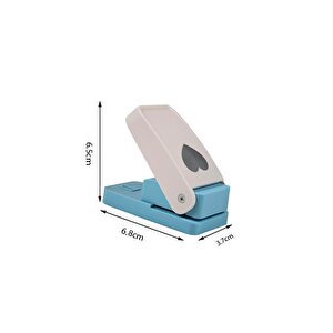 Kamei Süper Şekilli Delgeç Kalp 1.3 Cm Km5805