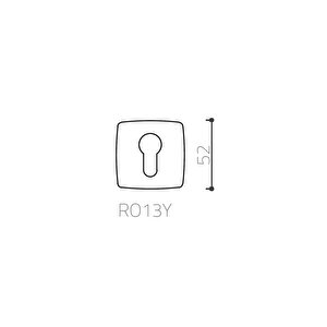 Ro13 Kapı Kolu Rozeti Saten Renk Yale (dış Kapı)