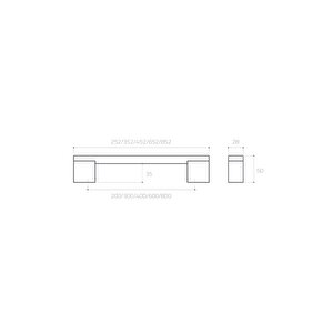 9550 Çekme Kolu Antik Renk 20 Cm