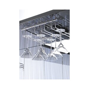 Krom Kadeh Askısı 2 Bölmeli ( S-4016-c )
