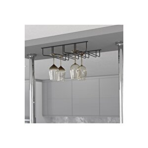 Antrasit Kadeh Askısı 4 Bölmeli ( S-4043-a )