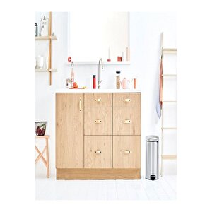 Newıcon Fpp Matt Steel Pedallı Çöp Kutusu 20l