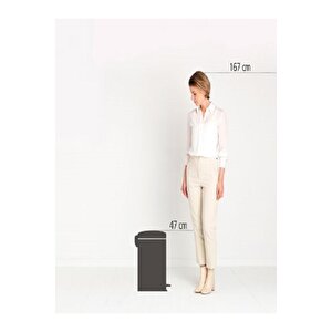 Newıcon Fpp Matt Steel Pedallı Çöp Kutusu 20l