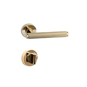 Pıxel-t Rozetli Kapı Kolu Gold Rengi Wc Mandallı Rozet