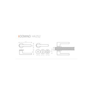 Domıno Rozetli Kapı Kolu Altın Renk Oda Tipi Rozet