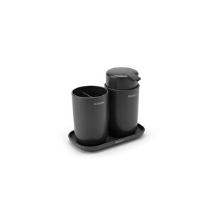 Renew Dark Grey Banyo Seti  3 Parça
