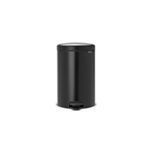 Newıcon Matt Black Pedallı Çöp Kutusu 20 Lt.
