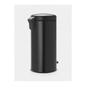 Newıcon Matt Black Pedallı Çöp Kutusu 20 Lt.