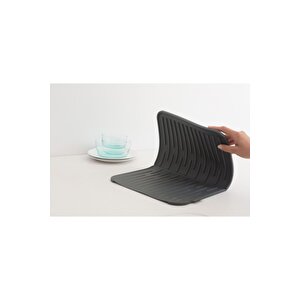 Dark Grey Silikon Bulaşık Kurutma Matı