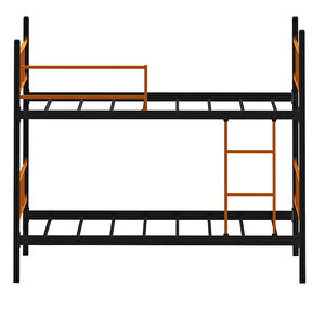 Ranza, Defne Ranza Metal Ranza 90x190 Cm Turuncu-Siyah