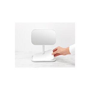 Beyaz Ayaklı Masa Aynası 12,6cmx20cmx28,3cm