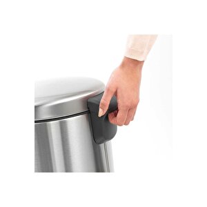 Newıcon Fpp Matt Steel Pedallı Çöp Kutusu 30l