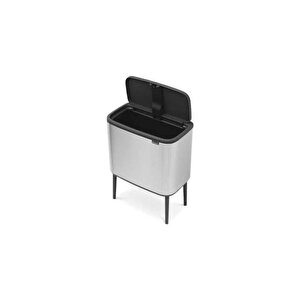 Bo Fpp Matt Steel Dokunmatik Çöp Kutusu - 36 Lt