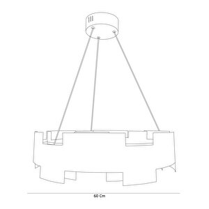 Voxlamp Captain Sarkıt Lamba Ø60 Cm 68 Watt
