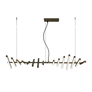 Voxlamp Costilla Özel Seri Geniş Mekan Sarkıt Led Avize 110*45cm Dimmer Ve Kumandalı 144 Watt