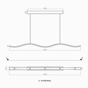 Voxlamp Koi Sarkıt Lamba 120 Cm 10 Watt
