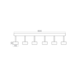 Voxlamp Led Plafonyer Fizzio Mini Spotlu Avize 60 Cm 18 Watt