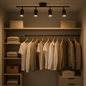 Voxlamp Bann Plafonyer Lamba Siyah 100 Cm 20 Watt