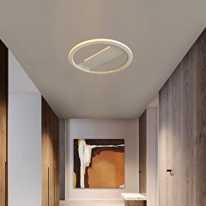 Voxlamp Plafonia Transparent Yuvarlak Plafonyer Led Avize 40 Cm