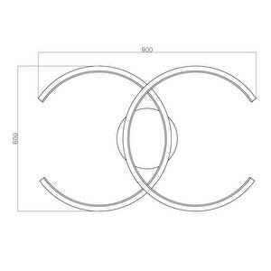 Voxlamp Channel Plafonyer Lamba 90*60cm 51 Watt