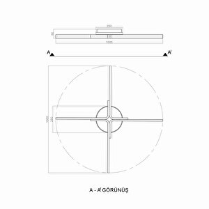 Voxlamp Clessidra Plafonyer Avize 100 Cm 63 Watt