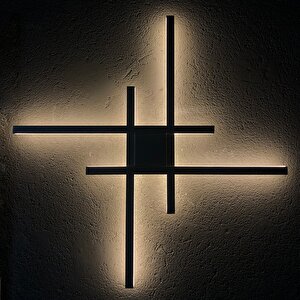 Voxlamp Double Cross Led Aplik 70*70 Cm 36 Watt