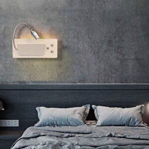 Voxlamp Yatak Başı Usb - TYPE C Led Duvar Aplik