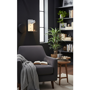 Voxlamp Reading Usb - TYPE C Yatak Başı Led Aplik 24*14 Cm 7 Watt