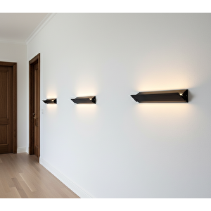 Voxlamp Pusania Endirekt Led Çift Yön Duvar Kanatlı Aplik 100 Cm 18 Watt