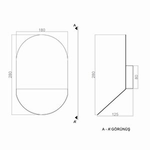 Voxlamp Wallvox Led Aplik 27*18 Cm 6 Watt