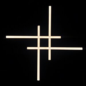 Voxlamp Double Cross Led Aplik Dışa Işık 70*70 Cm 36 Watt