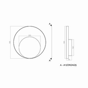 Voxlamp Unseen Led Duvar Aplik 30 Cm 11 Watt