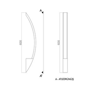 Voxlamp Led Duvar Aplik Rest 60 Cm 18 Watt